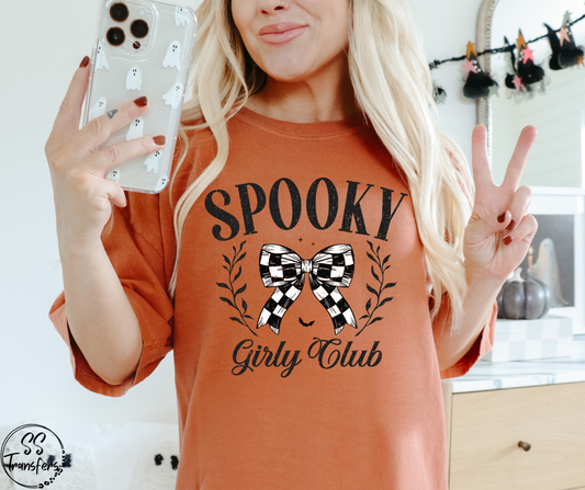 Spooky Girly Club DTF Transfer