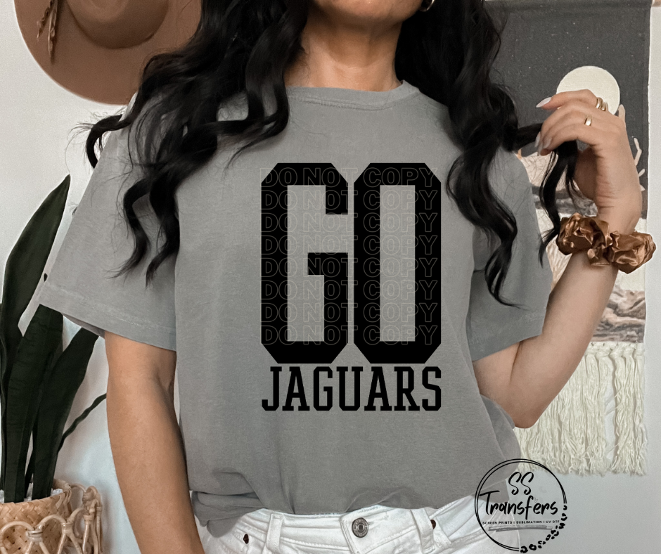 Go Jaguars DTF Transfer