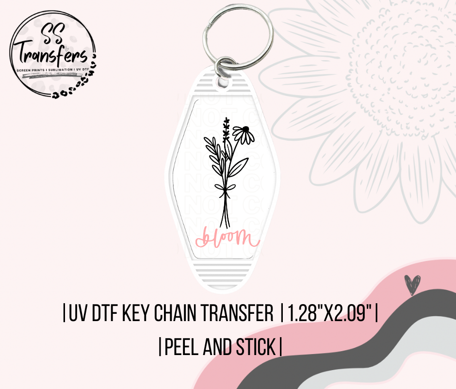 Bloom Flower Motel UV Keychain