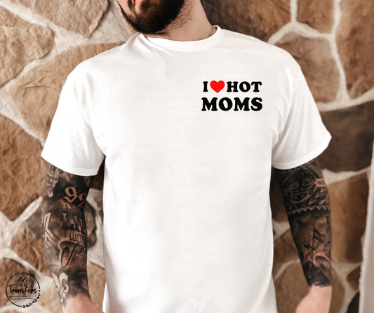 I Heart Hot Moms Pocket DTF Transfer