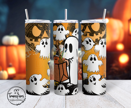 Trick or Treat Ghosts Sub Tumbler Transfer