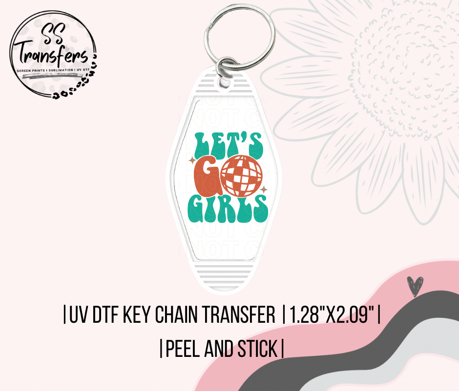 Let's Go Girls Motel UV Keychain