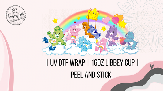Rainbow Bears Libbey UV Wrap