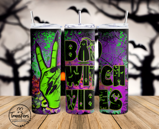 Bad Witch Vibes Sub Tumbler Transfer