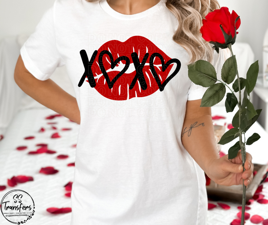 XOXO Lips (Multiple Options) DTF Transfer