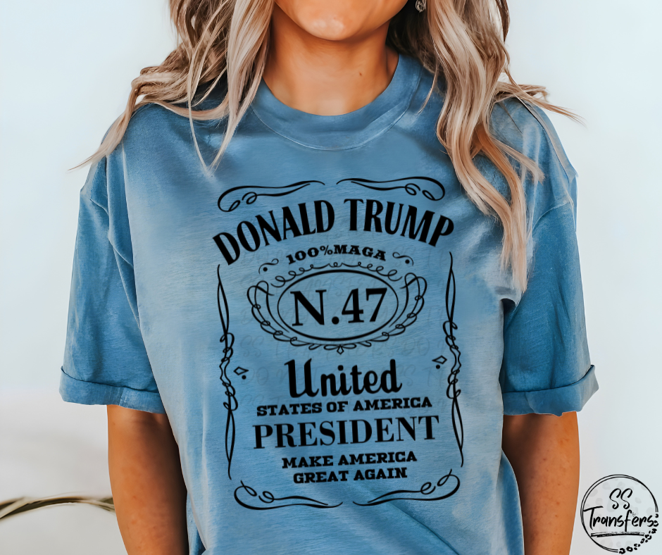 Trump N. 47 DTF Transfer