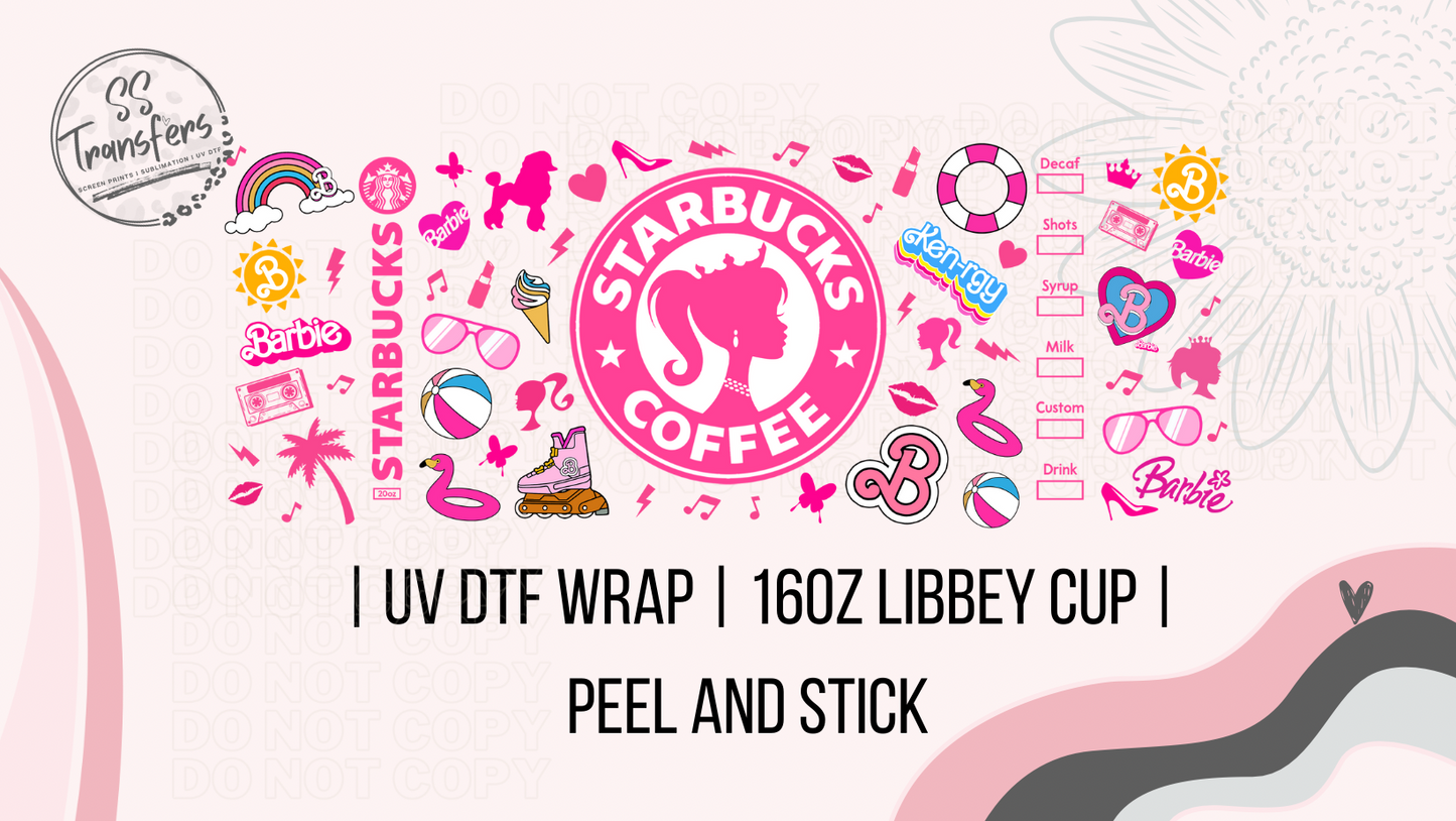 Doll Star Coffee Libbey UV Wrap