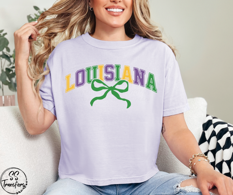 Louisiana Bow DTF Transfer