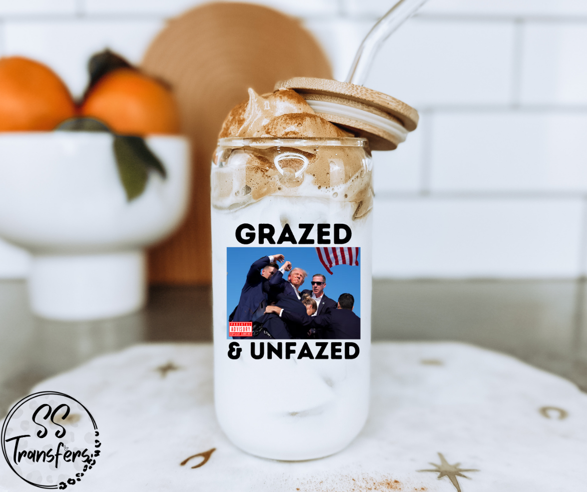 Grazed and Unfazed UV Decal