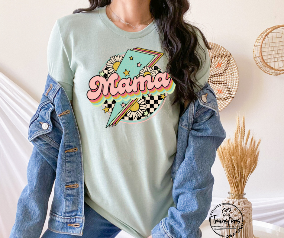 Retro Floral Mama DTF Transfer