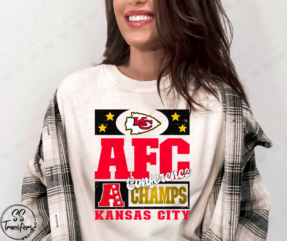 AFC KC Champs Stars DTF Transfer