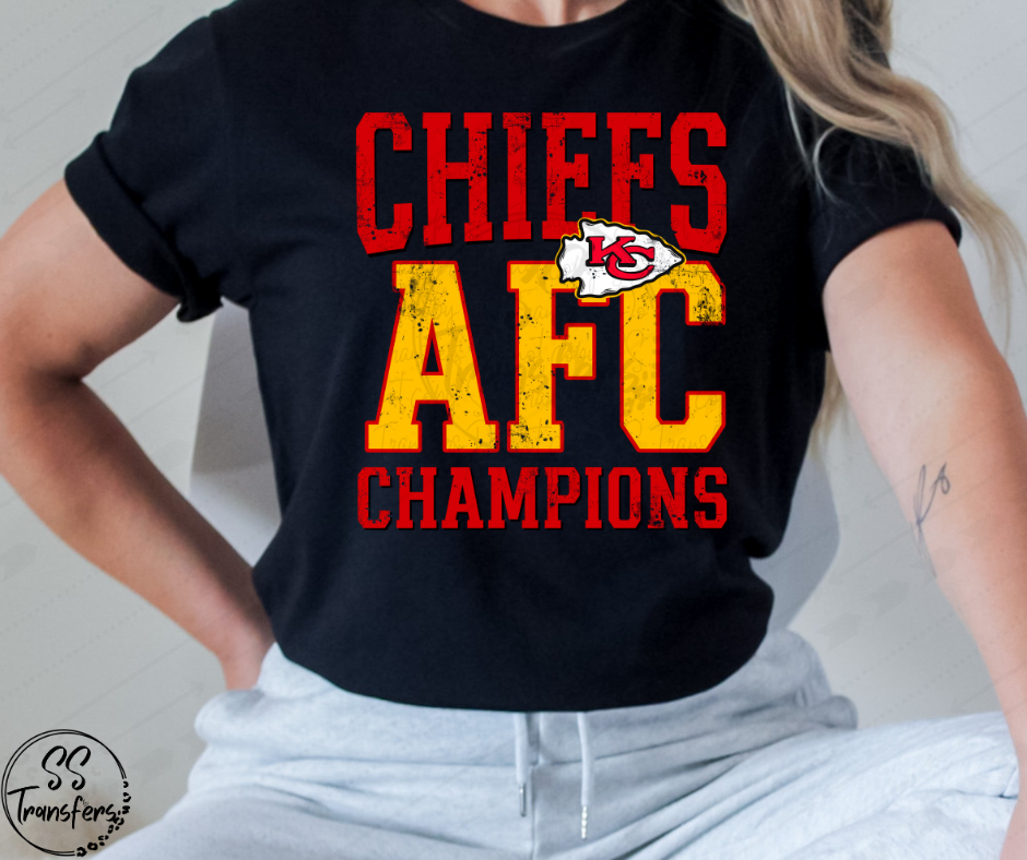 AFC Champs KC Bold (Multiple Colors) DTF Transfer