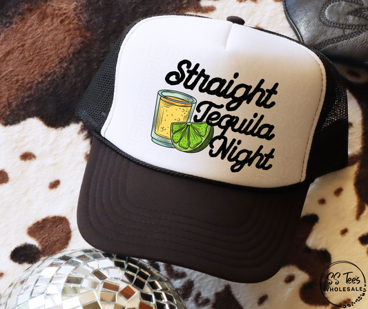 Straight Tequila Night Hat DTF/Sub Transfer