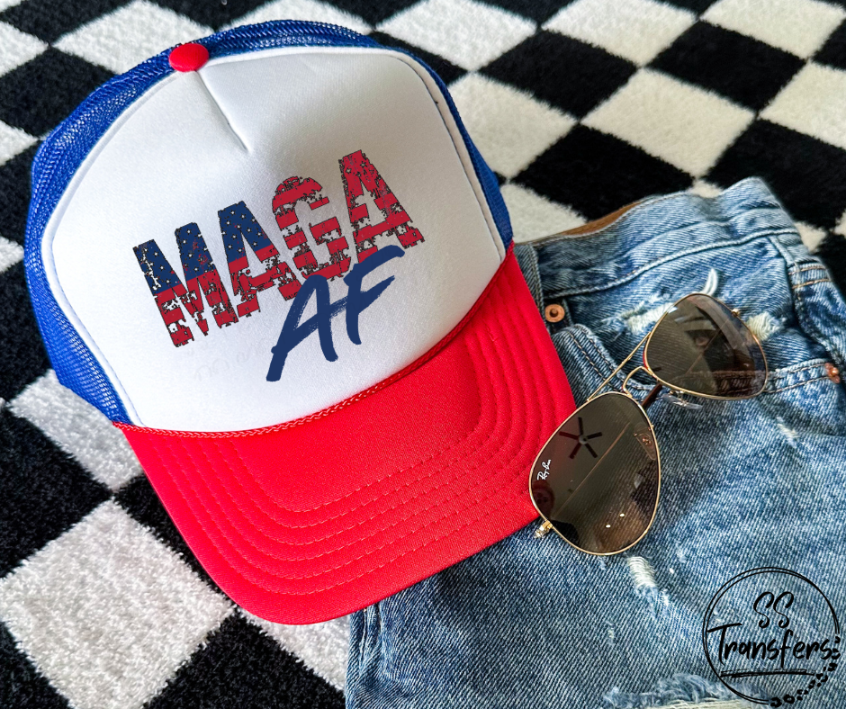 MAGA AF Hat DTF/Sub Transfer