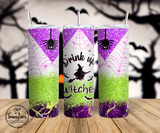 Drink Up Witches Sub Tumbler Transfer