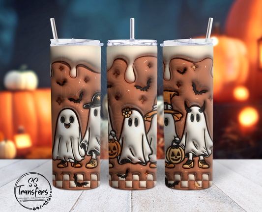 Inflated Trick or Treat Ghosts Sub Tumbler Transfer