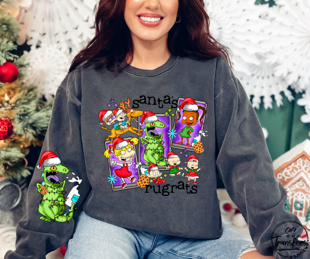 Santa's Rugrats (w/sleeve option) DTF Transfer