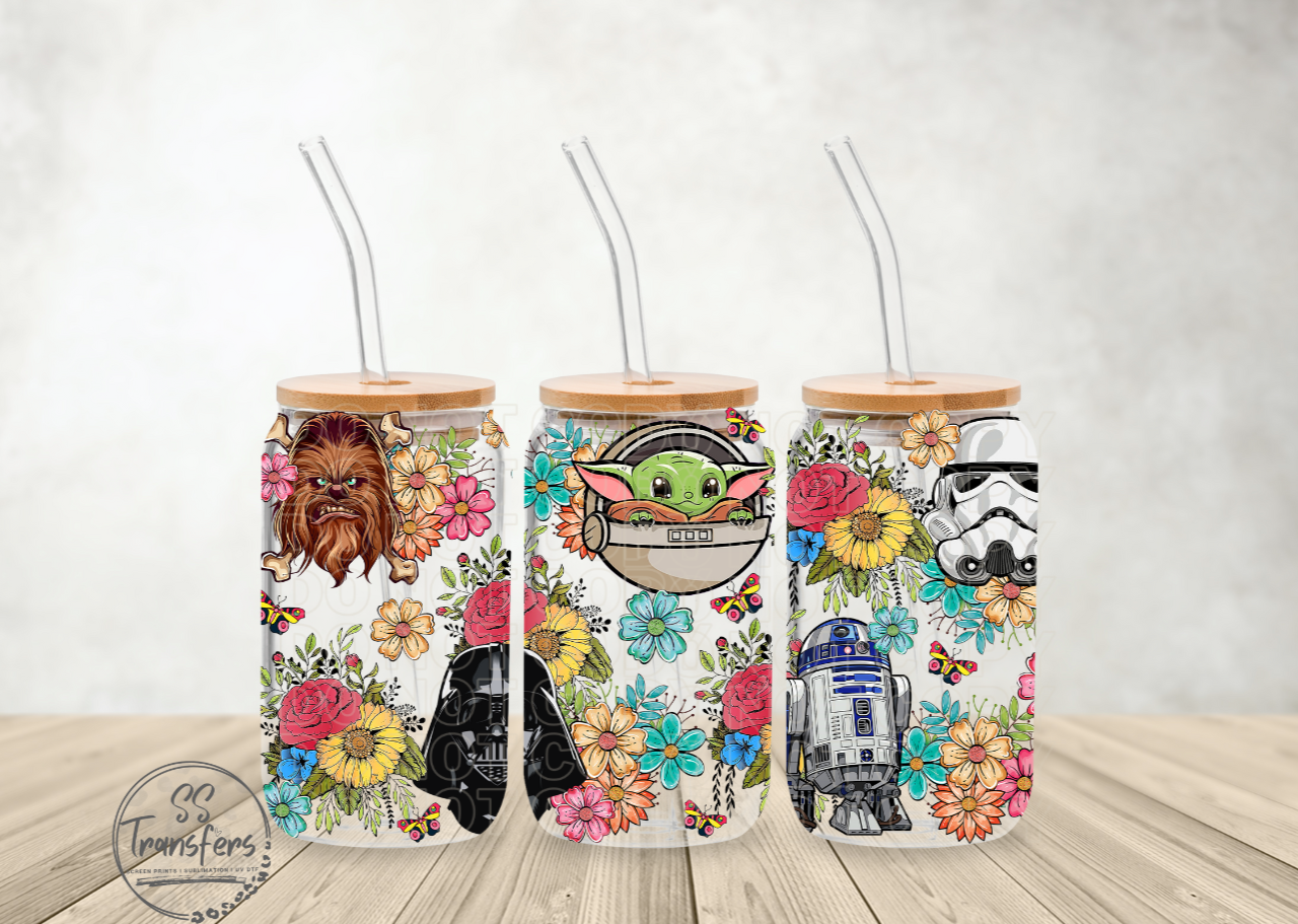 Star Wars Floral Libbey UV Wrap