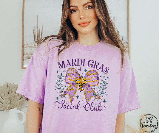 Mardi Gras Social Club DTF Transfer