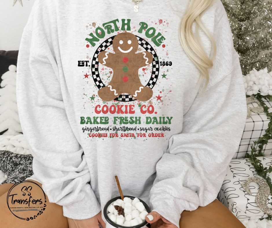 North Pole Cookie Co. DTF Transfer