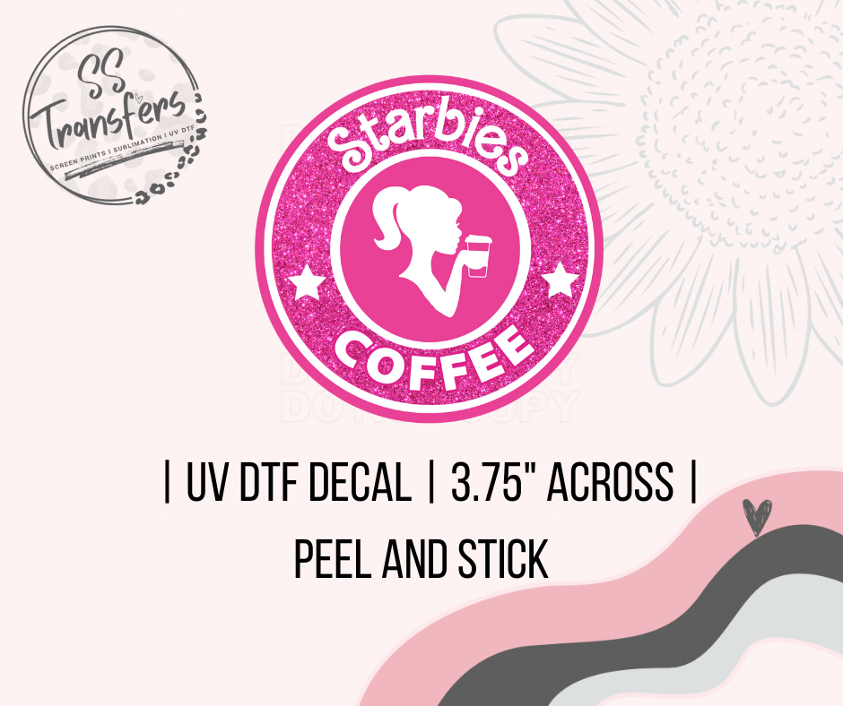 Starbies Coffee UV Decal