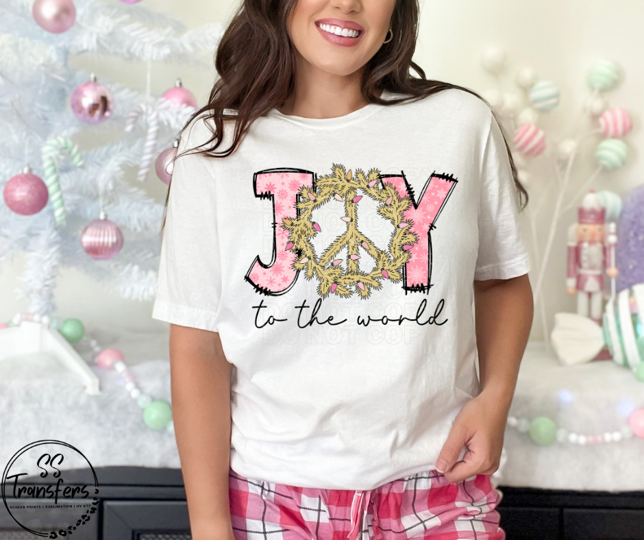 Joy To The World Boho (Multiple Colors) DTF Transfer