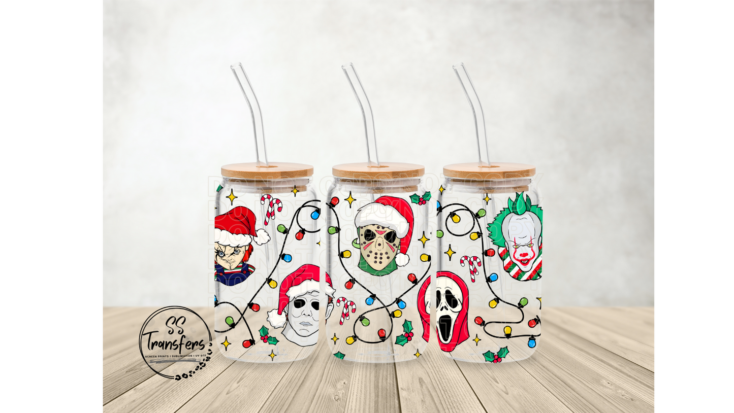 Scary Festive Guys Libbey UV Wrap