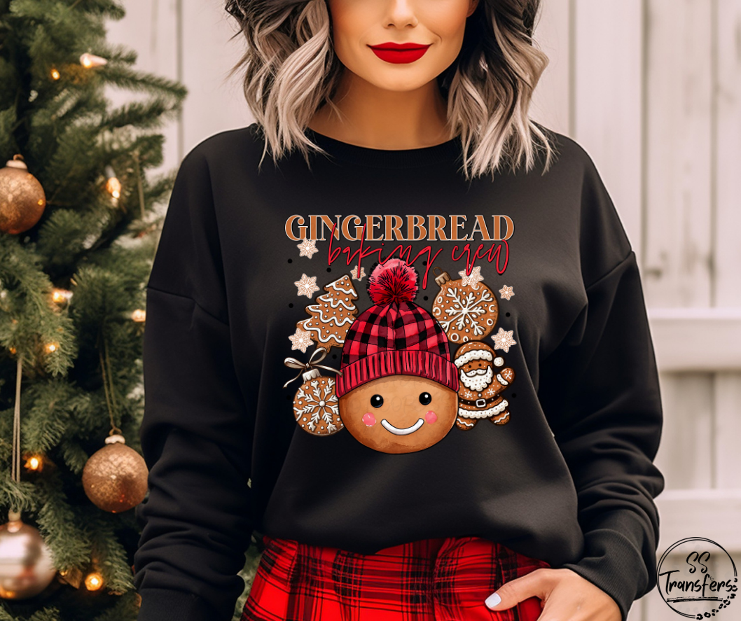 Gingerbread Baking Crew DTF Transfer