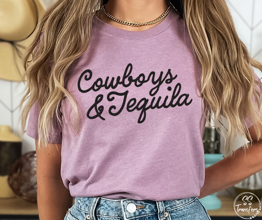 Cowboys & Tequila DTF Transfer