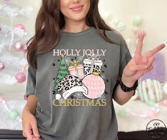 Holly Jolly Christmas DTF Transfer