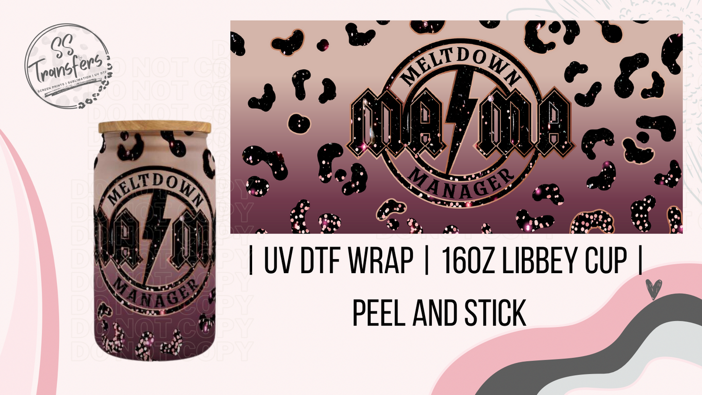 Meltdown Manager Libbey UV Wrap