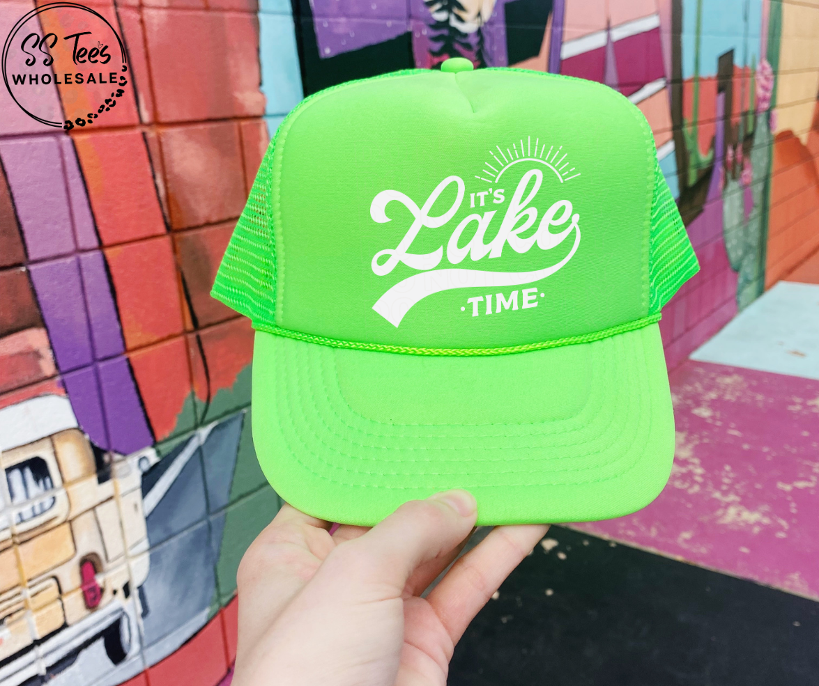 It’s Lake Time Hat DTF Transfer