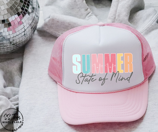 Summer State of Mind Hat DTF/Sub Transfer