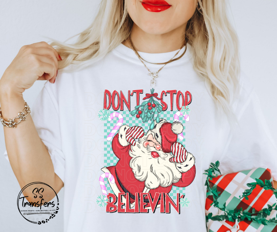 Don't Stop Believin' (w/Sleeve Option) DTF Transfer