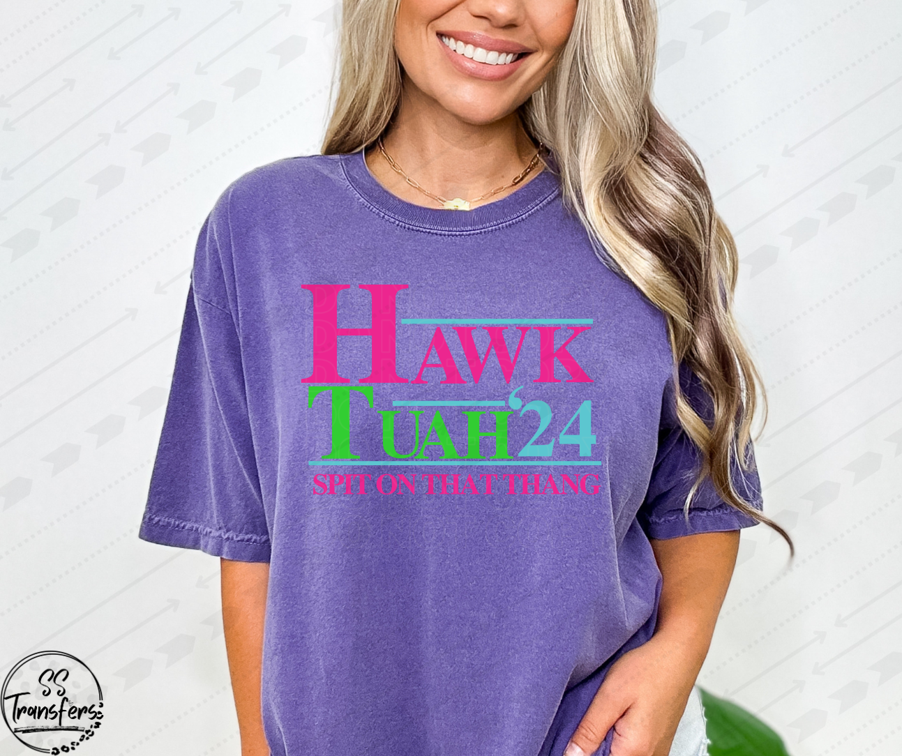 Hawk Tuah' (Multiple Colors) DTF Transfer