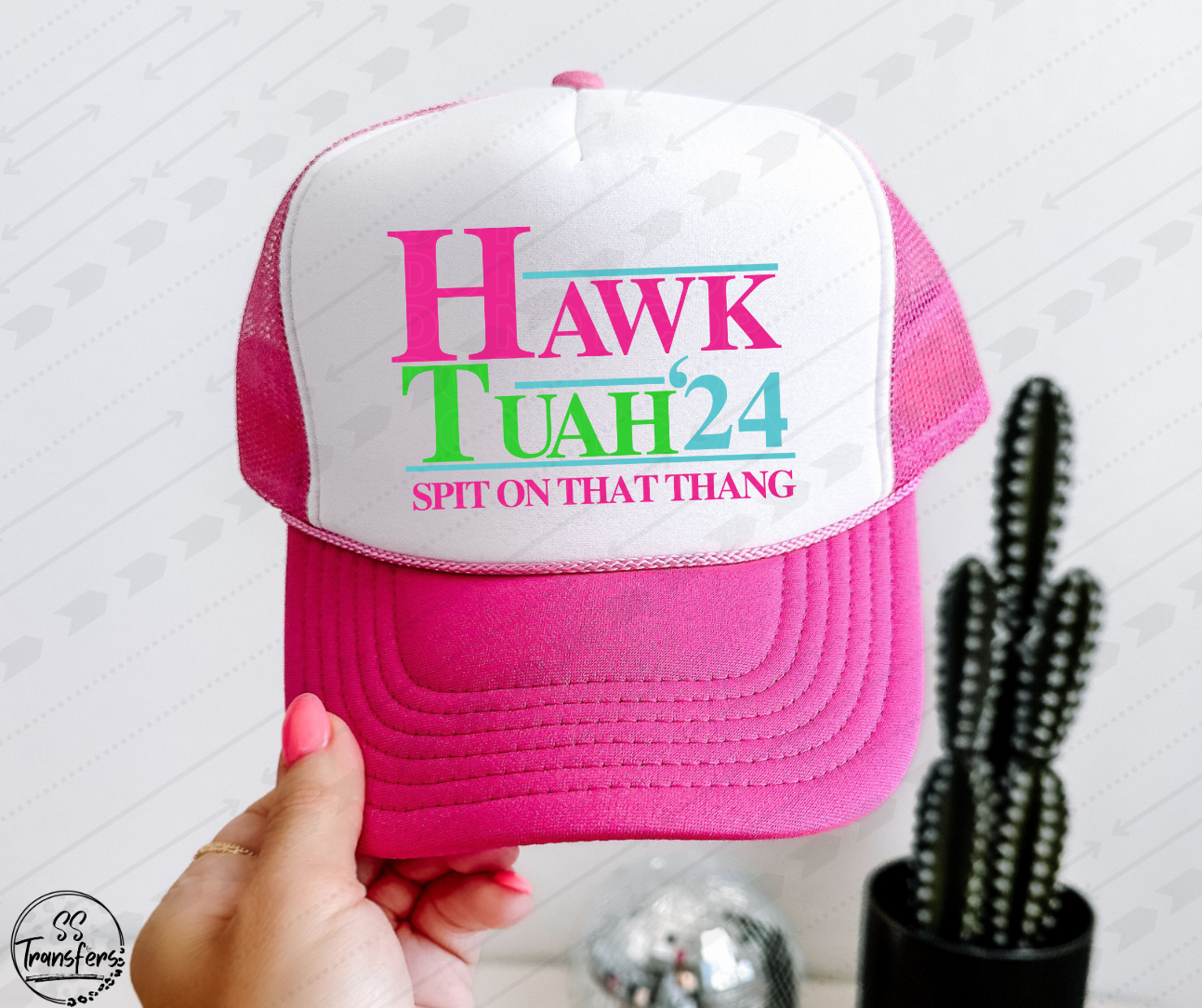 Hawk Tuah' Hat DTF/Sub Transfer