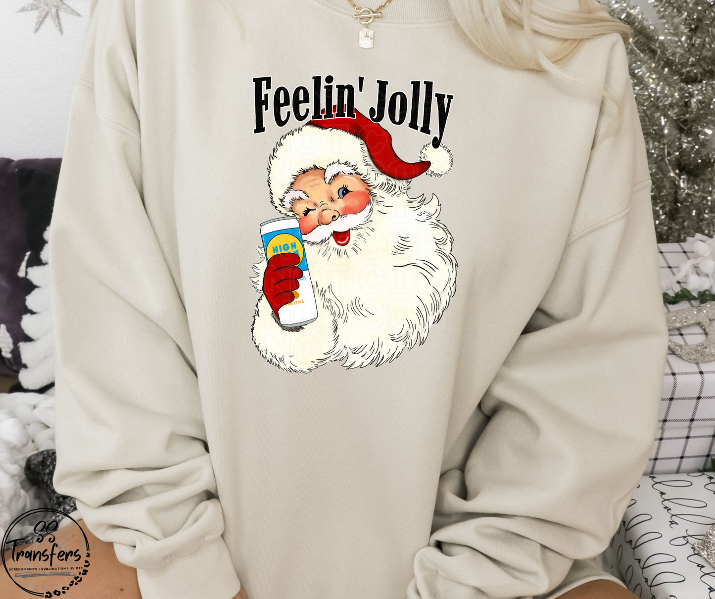 Feelin' Jolly Santa (Multiple Options) DTF Transfer