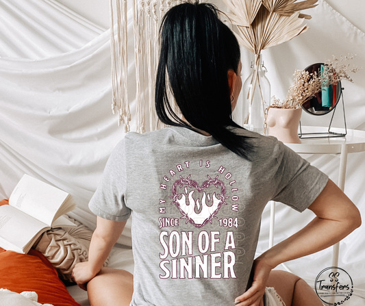 Son of a Sinner (pocket included) DTF Transfer