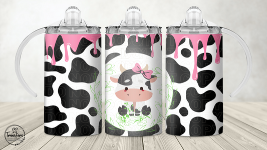 Baby Cow (Multiple Options) 12oz Sippy/Flip Top Tumbler UV Wrap