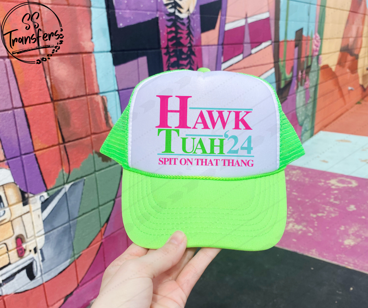 Hawk Tuah' 24' Multicolor Foam Trucker Hat