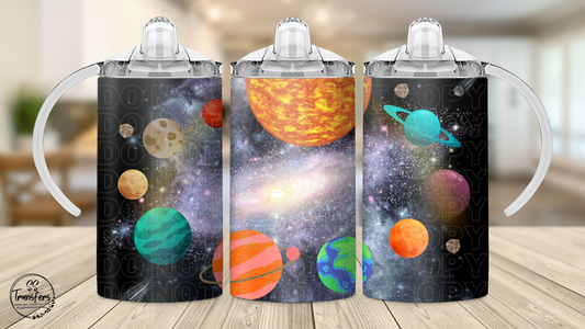 Outerspace 12oz Sippy/Flip Top Tumbler Sublimation Transfer
