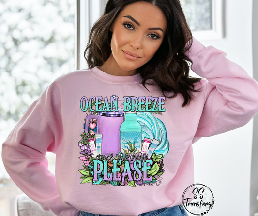 Ocean Breeze Please DTF Transfer