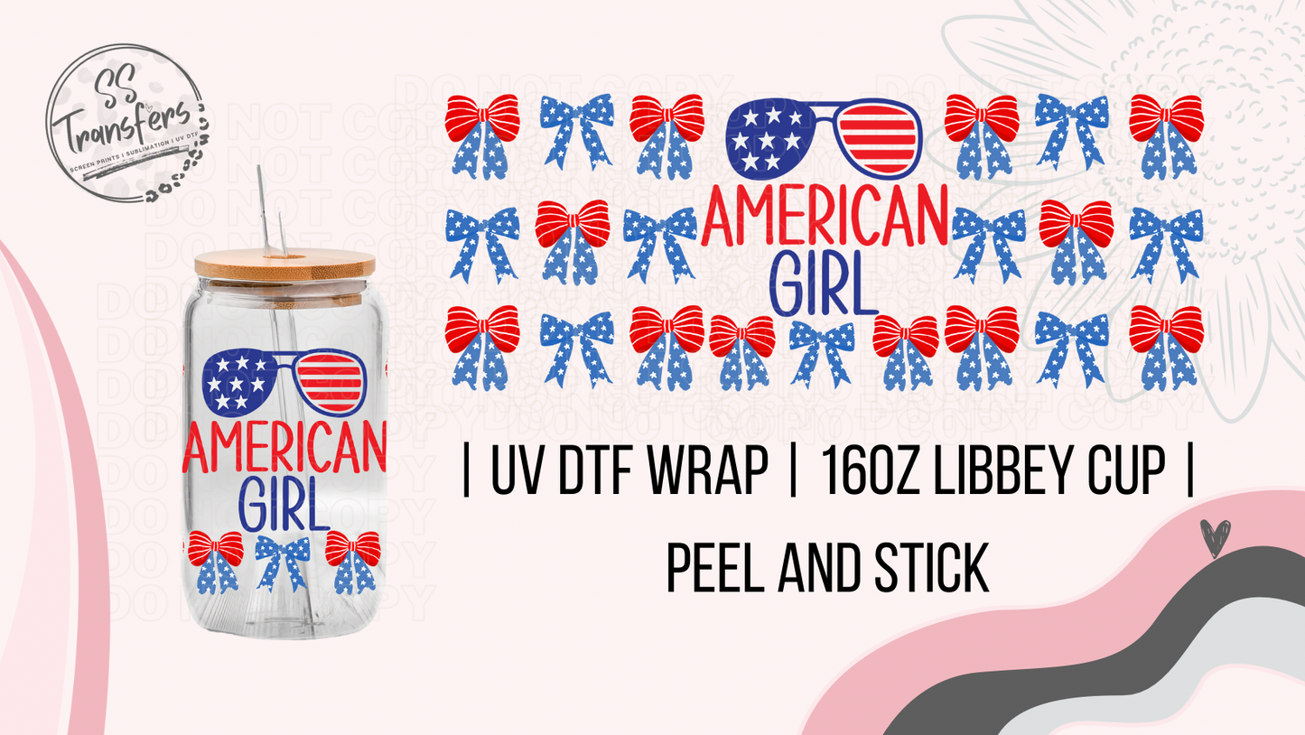 American Girl Flag Shades Libbey UV Wrap