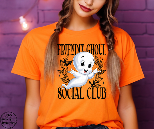 Friendly Ghost Social Club DTF Transfer