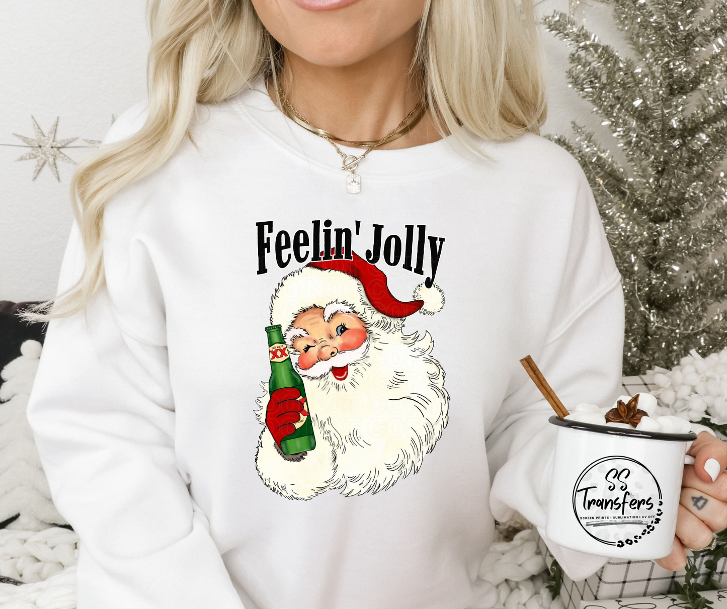 Feelin' Jolly Santa (Multiple Options) DTF Transfer