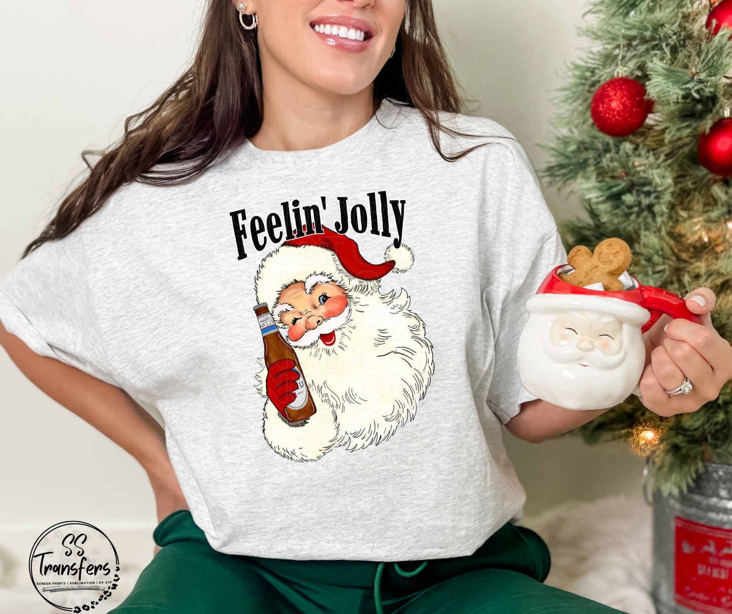 Feelin' Jolly Santa (Multiple Options) DTF Transfer