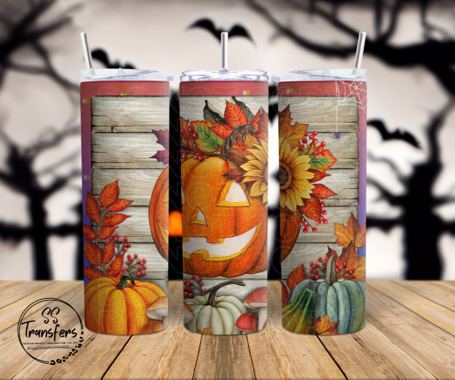 Cute Fall Pumpkin Sub Tumbler Transfer