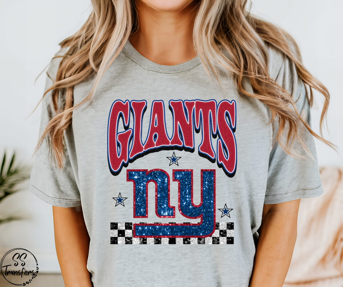 Pro Football Faux BLING Teams (Multiple Teams) DTF Transfer