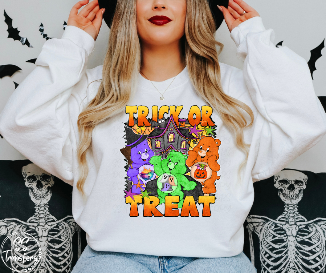 Trick or Treat Cute Bears DTF Transfer