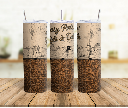 Raising Kids and Cattle Sub Tumbler Transfer